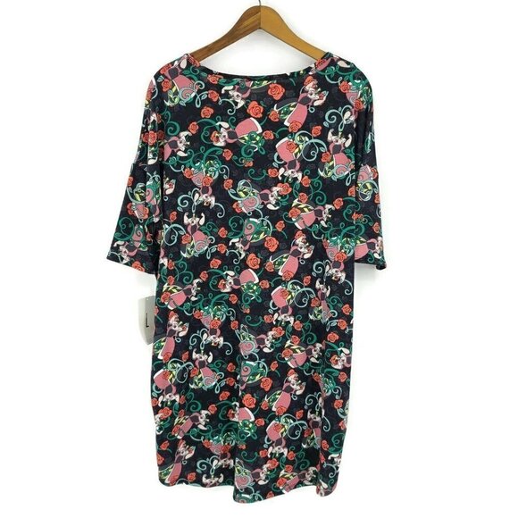 New Lularoe Queen of Hearts Irma Top Womens Large Disney T-Shirt - Picture 6 of 6